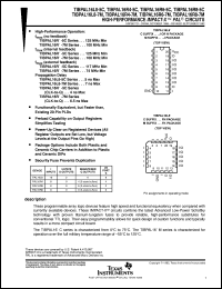 TIBPAL16R4-5CFN Datasheet