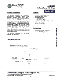 AAT4900IGV-T1 Datasheet