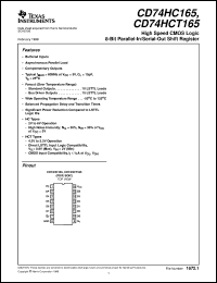 CD54HC165F3A Datasheet