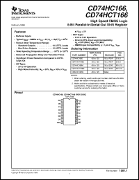 CD74HC166E Datasheet