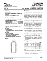 CD54HC299F Datasheet