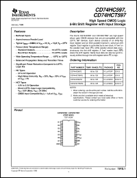 CD54HC597F3A Datasheet
