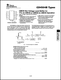 CD4504BE Datasheet