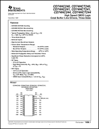 CD54HC244F3A Datasheet