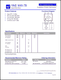 SMJ1001-7B-PCB Datasheet