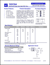 MH204 Datasheet