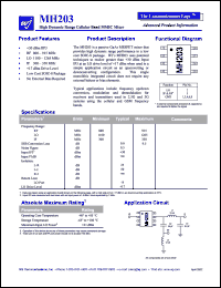 MH203 Datasheet