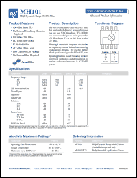MH101-PCB Datasheet