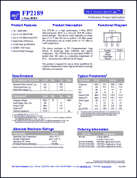 FP2189-PCB900S Datasheet