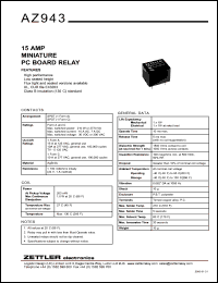 AZ943-1CH-48DE Datasheet