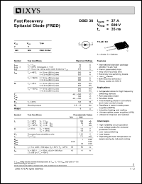 DSEI30-06A Datasheet