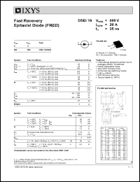 DSEI19-06AS Datasheet