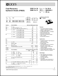 DSEI2X31-06C Datasheet