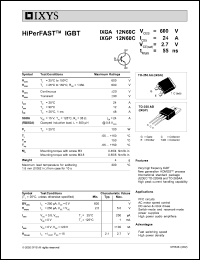 IXGP12N60C Datasheet