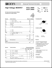 IXTP2N80 Datasheet