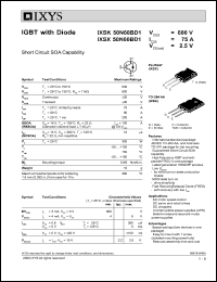 IXSX50N60BD1 Datasheet