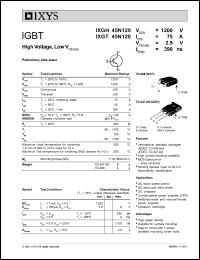 IXGT45N120 Datasheet
