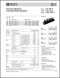 MCC72-14IO8B Datasheet