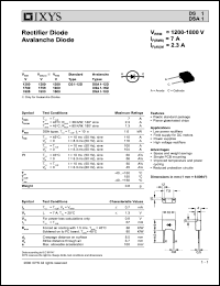 DSA1-16D Datasheet