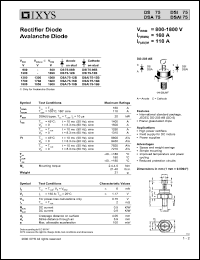 DSI75-08B Datasheet