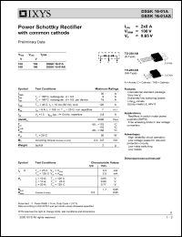 DSSK16-01AS Datasheet