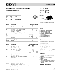 DSEP30-03A Datasheet