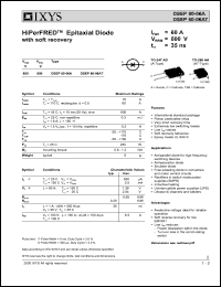 DSEP60-06A Datasheet