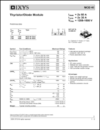 MCD40-16IO6 Datasheet