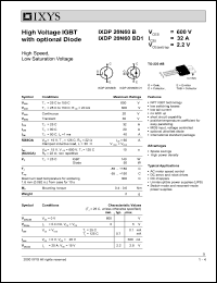 IXDP20N60BD1 Datasheet