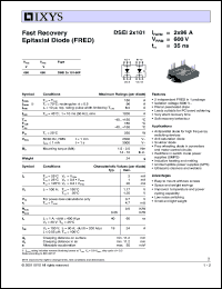 DSEI2X101-06P Datasheet