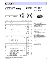 DSEI2X30-06P Datasheet