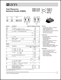 DSEI2X30-12P Datasheet