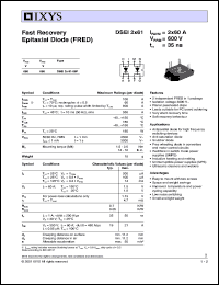 DSEI2X61-06P Datasheet