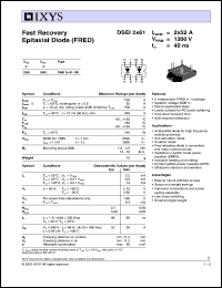 DSEI2X61-12P Datasheet