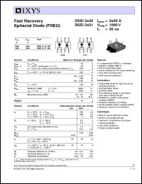DSEI2X31-10P Datasheet