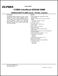 EBS52UC8APFA-7A Datasheet