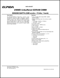 EBS25EC8APFA-7A Datasheet