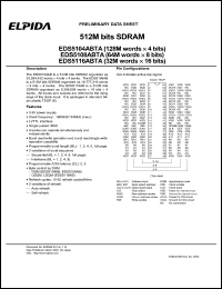 EDS5116ABTA-6A Datasheet
