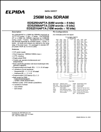 EDS2516APTA-7AL Datasheet