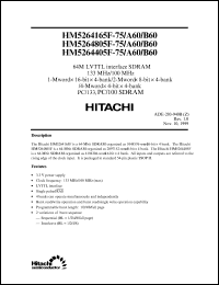 HM5264805FTT-B60 Datasheet
