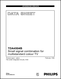 TDA4504B Datasheet