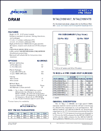 MT4LC16M4A7DJ-5 Datasheet