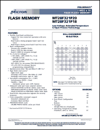 MT28F321P20FG-80B Datasheet