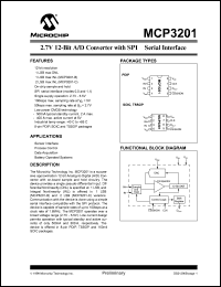 MCP3201-CI-P Datasheet