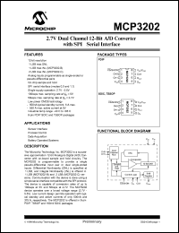 MCP3202-CI-P Datasheet