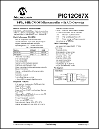PIC12C671-04I-P Datasheet