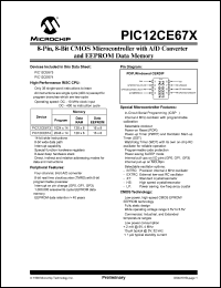 PIC12CE673-JW Datasheet