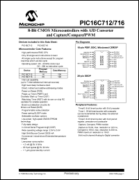 PIC16C712-20I-SO Datasheet