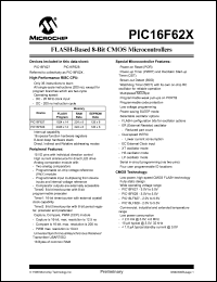 PIC16F628-20I-P Datasheet