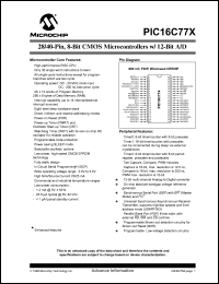 PIC16C773-I-SP Datasheet